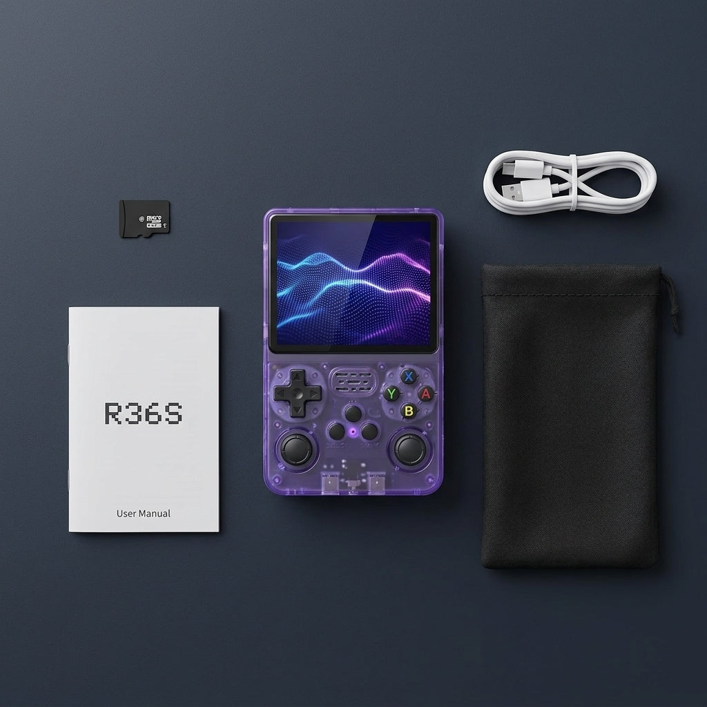 Contenu de la boite R36S unboxing