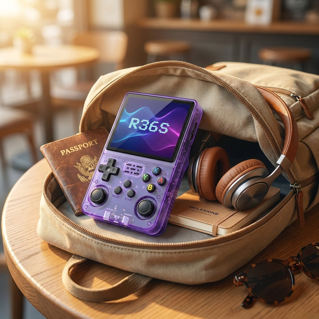 R36S dans un sac de voyage