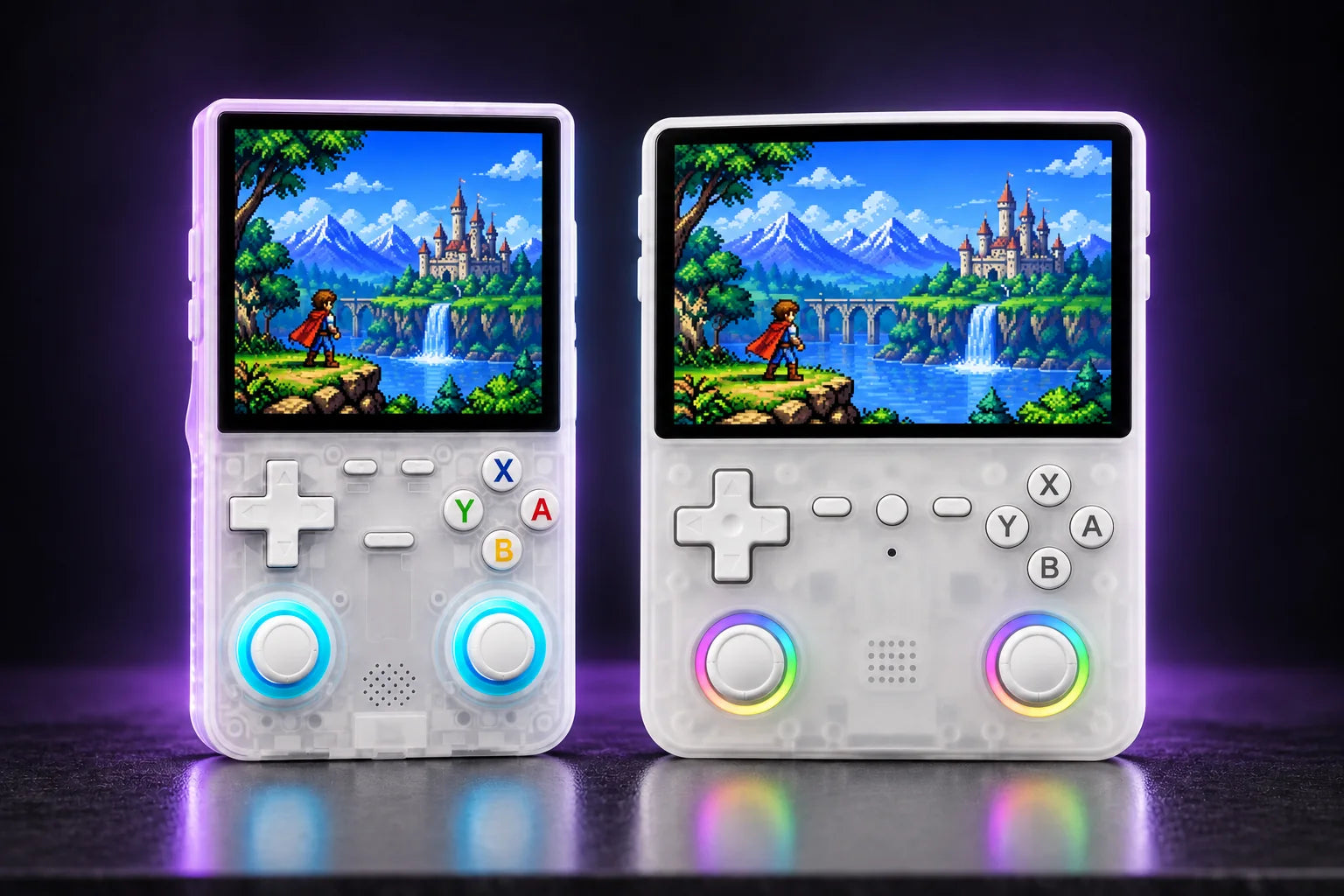 R36 Ultra 4 pouces à gauche et Ultra X 4,5 pouces à droite